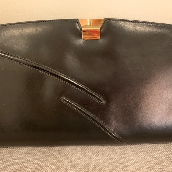 Vintage Ingeldews Canadian Made Black Clutch - Picture 11 of 13